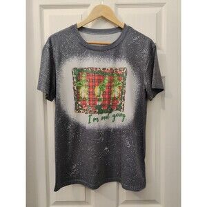 Dr Seuss The Grinch "I'm Not Going"Christmas Shirt Adults Unisex Medium T-shirt